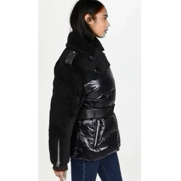 Mackage Rune Moto Sherpa Down Puffer Jacket